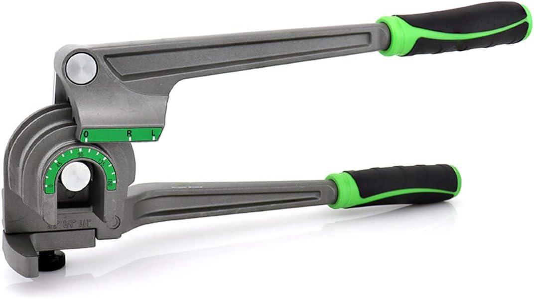 Tube Bender 1/4", 3/8", 1/2", (6/10/12mm) O.D. Tubing Bender 3 in 1 Pipe Bender 180 HVAC Copper Aluminum Tubes Bending Tool for Air Conditioning Refrigeration Repair