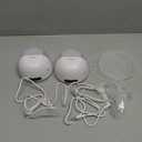 Paruu P10 Hands-Free Breast Pump Wearable, 338mmHg Strong Suction, Low Noise, 4 Modes & 9 Levels, Electric Breast Pump Portable, Smart Display, 19/21/24/28mm Insert/Flange, 2 Pack (White)