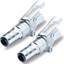 Locking Grease Gun Coupler (2 PC),Duty Quick Release Grease Couplers,18mm Head,Upgrade to 14000 PSI,Compatible with All Grease Guns 1/8" NPT Zerk Fittings