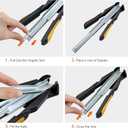 Proster Hog Ring Plier - Fits 11/16'' Nails, for Auto Feed Fence Fastener Nailer Plier for Pigpen Birdcage, Only Plier, NO Nails (Orange & Black)