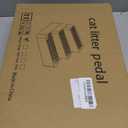 Adjustable 3 Steps Cat Litter Box Step, Litter Box Ramp with Filter Function, Non-Slip, Easy to Clean,Cat Litter Stair for Small & Elderly Cats (Light Grey)