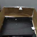 Huuger Night Stand with Charger Station and LED Lights, 2 Drawer Nightstand, Bed Side Table with Open Shelf, End Table, Fabric Dresser for Bedroom, Black (11.8"D x 15.7"W x 23.6"H2 Drawers)