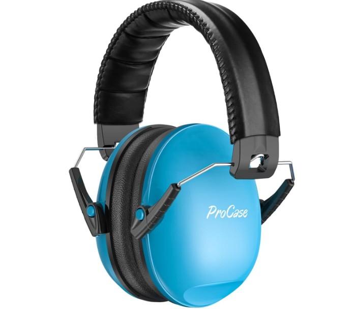 ProCase Noise Cancelling Headphones for Kids Toddler, SNR 27dB Noise Reduction Ear Muffs, Hearing Protection for Monster Jam, Concerts, Fireworks, Shooting, Air Show, Autism Sensory Needs -Blue