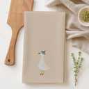 Funny Coquette Bow Silly Goose Kitchen Towels - Set of 2, Goose Decorative Hand Towels for Bathroom, Goose Lover Gifts, Goose Dish Tea Towels for Kitchen Decor, 16x24 Inch