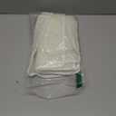 Tatuo 5 Pcs Exfoliating Face and Body Wash Cloths Towel Weave Bath Exfoliating Scrub Massage Bath Cloth for Women and Men, 10.63 x 9.05 Inch(Beige Edge)