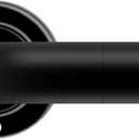 Black Curtain Rods for Windows: 1 Inch Diameter Heavy Duty Adjustable Curtain Rod 48" to 84"（4-7ft), Blackout Wrap Around Room Darkening Drapery Rod for Indoor and Outdoor Black
