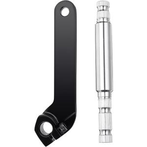 Amazicha 2PCS Inner Shifter Lever Shaft Kit Stainless Steel Inner Shift Rod Lever Fit for Harley Davidson Touring Road Glide Electra Glide Road King Street Glide 1984-2016 Chrome&Black