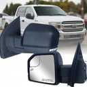 Replacement Driver Left Side Door Mirror Textured Back Cover Power and Heated with Siginal Light for Ford F-150 fit year 2015 2016 2017 2018 2019 2020