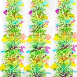 66Ft Easter Tinsel Garland Decor Colorful Twist Garland for Tree with Gorgeous Chick Designs Spring Pastel Hanging Ornaments for Home Indoor Outdoor Parade Floats Party Decorations Supplies