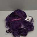 Wigs 32 inch Wavy Curly Cosplay Wig With Wig Cap and Comb (Dark Purple)
