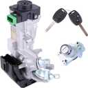 72185-TR0-A01 Door Cylinder, 06351-SZA-A01 Ignition Lock Ignition Switch Cylinder Door Lock w/Keys fit for Honda for Pilot 2009 2010 2011 2012 2013 2014 2015