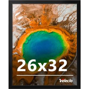 26x32 Picture Frame for Wall Display, 26x32 Black Picture Frame with Shatter Resistant Plexiglass, Stable and Sturdy 26 x 32 Poster Frame for Wall Display, Handpicked Gift Collection, 1 Pack