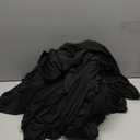 Obstal 8ft Stretch Spandex Table Cover for Standard Folding Tables - 2 Pack Universal Rectangular Fitted Tablecloth Protector for Wedding, Banquet and Party, Black