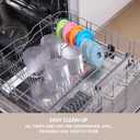 Ninja Creami Pints and Lids - 4 Pack Ninja Creami Pints, 16 oz Ninja Creami Containers, Creami Pint Containers Compatible with Ninja NC299AMZ & NC300 Series Ice Cream Maker - Tight Sealing & Anti-Slip