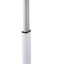 Stand Up Desk Store Pneumatic Adjustable Height Tilting Laptop Lectern Speakers Podium (White, 25.5" Wide)