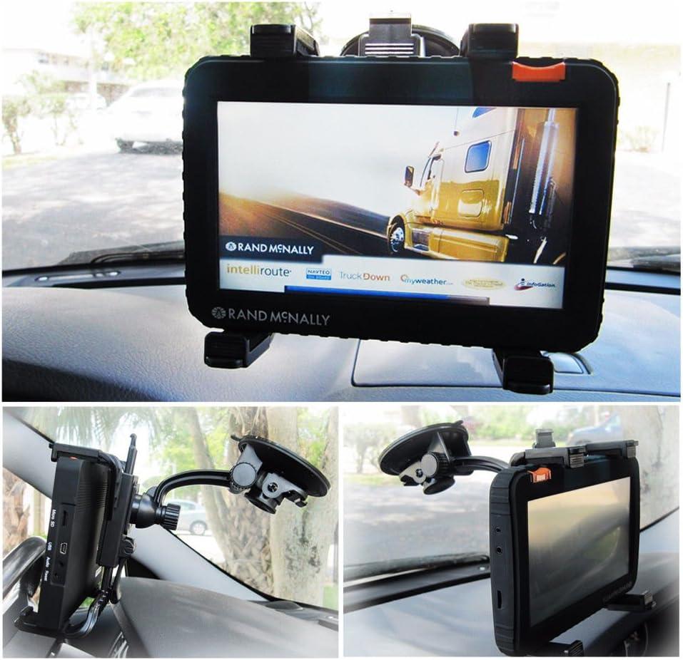 Car Truck GPS & Tablet Windshield Mount, Suction Cup Holder with Adjustable Bracket, Fits Device and Magnetic Mount, Compatible with 7 Inch Garmin Dezl 760 LM/LMT 770 770LMTHD 780 LMT-S, WMB7