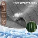 BAMBOO COOL Men's Crew Socks Bamboo Viscose Breathable Rib Dress Socks For Men, Casual Lightweight Comfort 6 Pack (Gray, M)