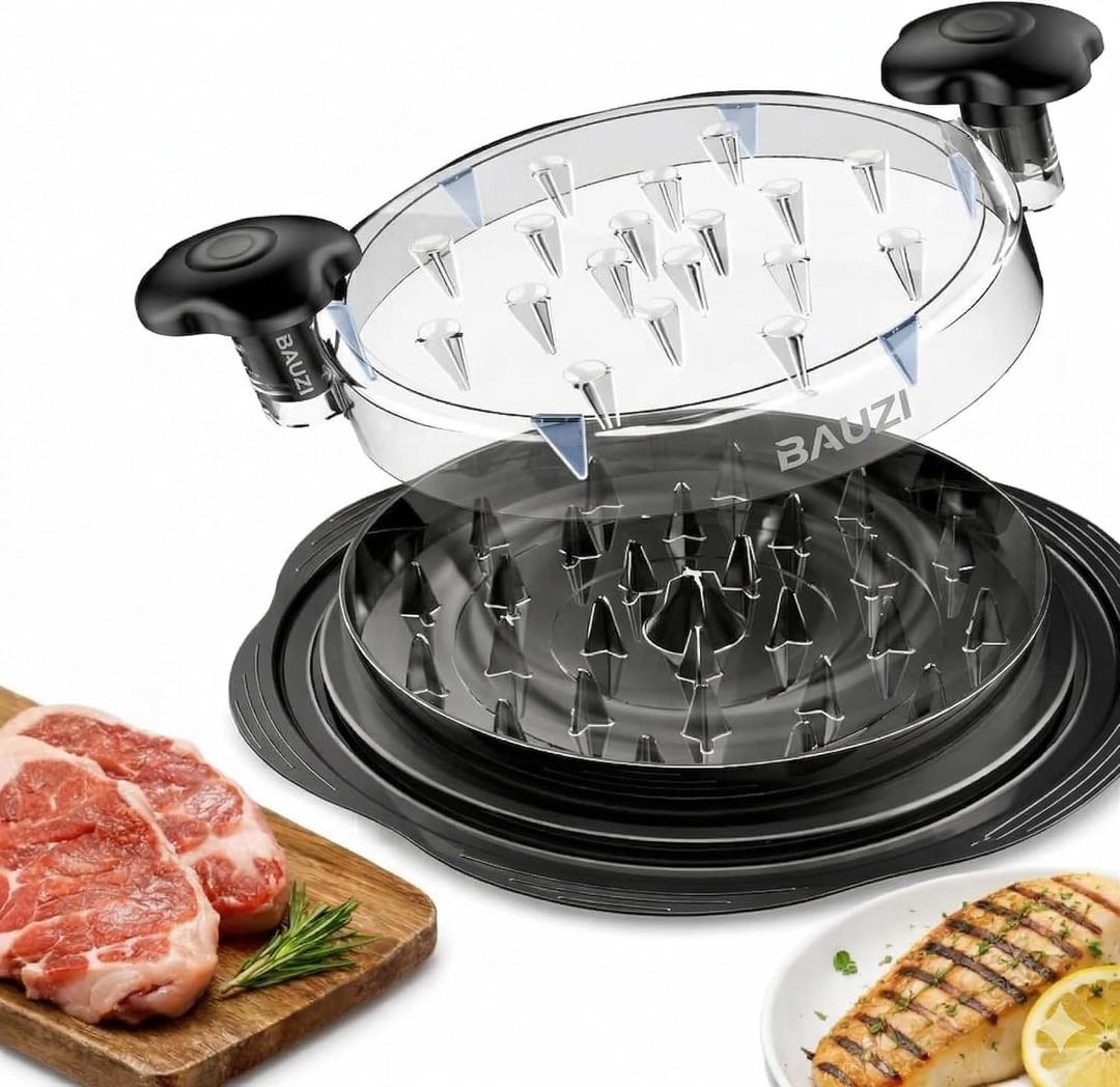Premium Manual Food Shredder, Chicken Crusher Tool, Large Standard Size, PowerPull Chicken Grinder, Pork & Beef, KitchenPro Chicken Shredder Tool (Black)