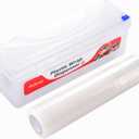 Plastic Wrap Dispenser with 12"x500ft BPA free Film - Cling Wrap Dispenser with Cutter for Food Film, Aluminum Foil, Baking Paper & More