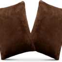 2 Pack Small Pillow, Memory Foam Mini Pillow 11 X 7 Inches for Travel, Sleeping, Nap and Neck, Knee, Lumbar Support, Tiny Cushion for Pet, Dogs (Brown)