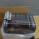 Dynta Bread Box 2 Pack Bread Storage Container Airtight Recording Time Bread Box for Kitchen Countertop Plastic Bread Keeper with Lid for Homemade Bread, Toast, Loaf, Cookies (Grey)