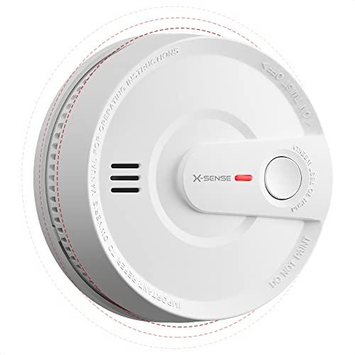 X-Sense Smoke Detector, Wireless Interconnected Smoke Alarm with 10-Year Battery Life and Transmission Range of Over 820 ft, SD20-W, Pack of 1 X-Sense Smoke Detector, Wireless Interconnected Smoke Alarm with 10-Year Battery Life and Transmission Range of Over 820 ft, SD20-W, Pack of 1