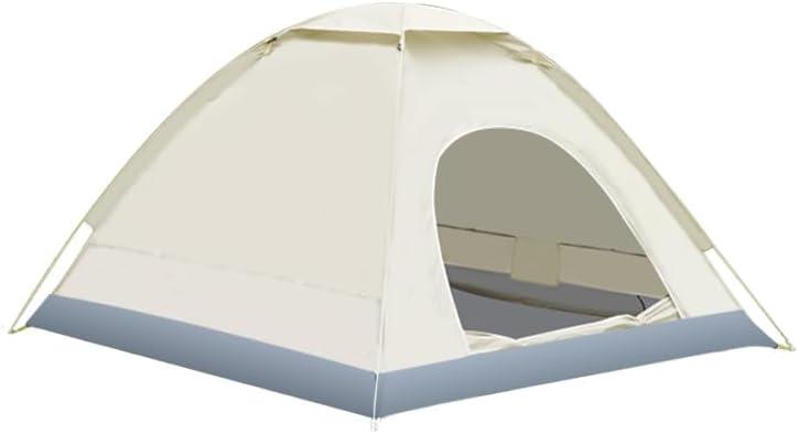 Outdoor Camping Tent with Double Door, Waterproof Fabric, Sun Protection, Includes Waterproof Mat, 2-3 Person