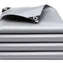 Tarps Heavy Duty Waterproof 10x12 FT,Sliver 12 Mil Large Tarps with Grommets and Reinforced Edges,UV Resistant,Tear&Fade Resistant,Finished Size Cover for Outdoors Patio,Pool,Boat,Roof,Camping,10*12FT