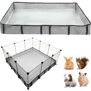 DZWLKJ Guinea Pig Cage Liner Tarp Bottom Waterproof and Washable Base Also for Rabbits, Bunny, Chinchillas, Hedgehog, Ferrets and Other Small Animals(36x36 inches)