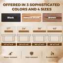 36x3x7 inch Floating Shelves Wall Mounted - Set of 2 Wood Rustic Solid Wood Wall Shelf - Heavy Duty Decorative Fireplace Mantel for Living Room, Bedroom, Bathroom, Kitchen