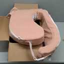 My Brest Friend Nursing Pillow - Deluxe - Enhanced Comfort w/ Slipcover - Ergonomic Breastfeeding Pillow For Ultimate Support For Mom & Baby - Adjustable Pillow W/ Handy Side Pocket, Soft Rose