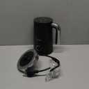 Facelle Milk Frother, 4-in-1 Electric Milk Steamer and Frother, 10oz/300ml Automatic Hot & Cold Foam Maker and Milk Warmer with Auto Shut-Off, for Latte, Cappuccino, Macchiato, Hot Chocolate - Black