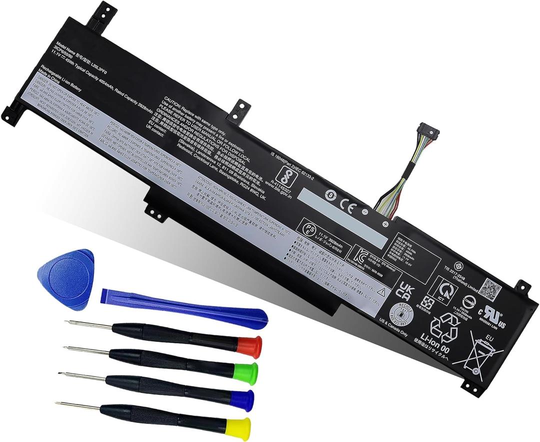 45Wh L20L3PF0 L20M3PF0 Battery Replacement for Lenovo Ideapad 3-14ITL6 3-15ITL6 3-17ITL6 3-14ALC6 3-15ALC6 3-17ALC6 3-14ABA7 S14 G2-ITL G3-IAP V14 G2 G3 Serie 5B10W67402 5B10T83739 -11.1V 4054mAh