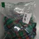 ADOGGYGO Christmas Dog Bandanas with Tassels, Stylish Plaid Dog Scarf Bib, Premium Cotton Fabric, Red Green Christmas Bandanas for Medium Large Dogs Pets (Large)