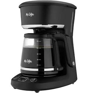 Mr. Coffee 12-Cup Programmable Coffeemaker, Black