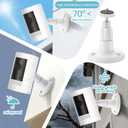 2 Pack Ring Camera Mount Bracket for Ring Stick Up Cam, Ring Outdoor Cam Plus , Ring Indoor Cam | 360 Adjustable Wall Mount or Celling Mount , No Drill , Weatherproof - Black