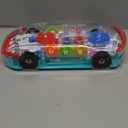 ArtCreativity Light Up Transparent Sensory Car Toy for Kids, 1PC, Bump and Go Toy Car with Colorful Moving Gears, Music, and LED Effects, Easter Toys for Toddlers, Great Birthday Gift Idea