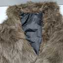 Flygo Womens Long Faux Fur Coats Winter Fluffy Open Front Luxury Overcoat Shaggy Lapel Long Sleeve Fuzzy Warm Cardigan Jacket S