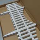 CHICIEVE Garden Fence Border for Decorative Fence Landscape Edging Plastic Flower Grass Lawn Bed Fencing Border, 4 Pcs 24x13 inch