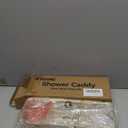 YASONIC Shower Caddy Adhesive, No Drill Bathroom Shower Organizers, with Removable Hooks and Soap Holder, Rust Proof Shower Shelves, Wall-Mounted Shower Holder, 3 Pack, Gold