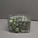 50pcs Christmas Ball Ornaments Green Small Shatterproof Christmas Tree Decorations Xmas Tree Ornaments Balls with Hanging Loop for Wedding Holiday Party Wreath Home Decor