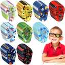 Panelee 10Pcs Adhesive Eye Patches for Kids Boys Styles Eye Patches Latex Free Eye Pad Bulk Light Blocking Fun Cute Boys Designs Cotton Adhesive Bandages for Boys Toddler