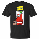 Santa Believe Christmas T-Shirt, Black Large