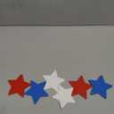 Maitys 6 Pcs 4th of July Wooden Star Signs Patriotic Red White Blue Wood Star Standing Blocks Table Tiered Tray Decoration for Independence Day Memorial Day Festival Celebration(Vintage)
