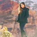 ORORO Upgraded Women's 4-Zone Heated Jacket with Heated Collar, Heated Coat with Detachable Hood (XXL)