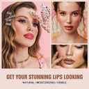 2 x Vevivia Lip Stain Set - Peel Off Lip Stain and Lip Balm, Long Lasting Lip Liner Stain with Natural Finish, Moisturizing Lip Balm for Dry Lips, Hydrating Gloss, Waterproof, Smudge-proof, Nude Pink