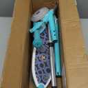 Self Balancing Kick Scooter with Light Up Wheels, Extra Wide Deck, 3 Wheel Platform, Foot Activated Brake, 75 lbs Limit, Kids & Toddlers Girls or Boys, for Ages 3 and Up