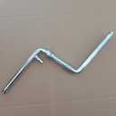 Wide One Piece Bike Crank to Crank Assembly Kit, 1 pc Crankarm Set (Chrome-Length of Arm:165mm/6.496")