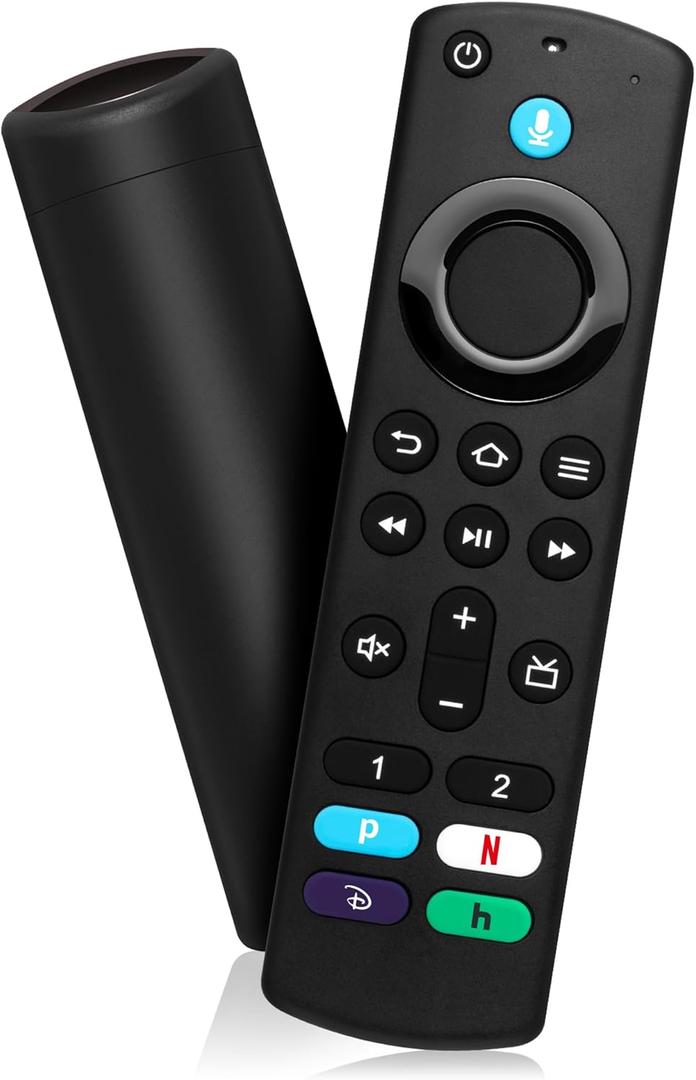 Replacement Voice Remote Control fit for Smart TVs Stick/TV Cube/Lite/4K/4K Max and fit for Insignia/Toshiba/Pioneer Smart TVs (3rd Gen Pro)