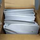 Samsill Durable .5 Inch Binder, Made in the USA, Round Ring Customizable Clear View Binder, White, 8 Pack (S88417)
